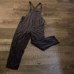 UO small gray loose fit overalls jumpsuit